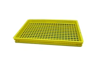 Лоток д/транспортировки Х-2.3 (4-х бортный, полностью перфорированный, цветной, хлебный 740х440х65)