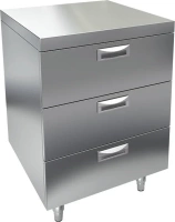 Барный модуль - стол с тремя ящиками, 400х700х850h НБМТ 3-4/7