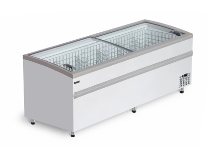 Ларь-бонета модель Bonvini BFG 2500 с раздвижными створками, сер.