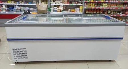 Ларь-бонета модель Bonvini BFL 2100 со съемными створками, серый